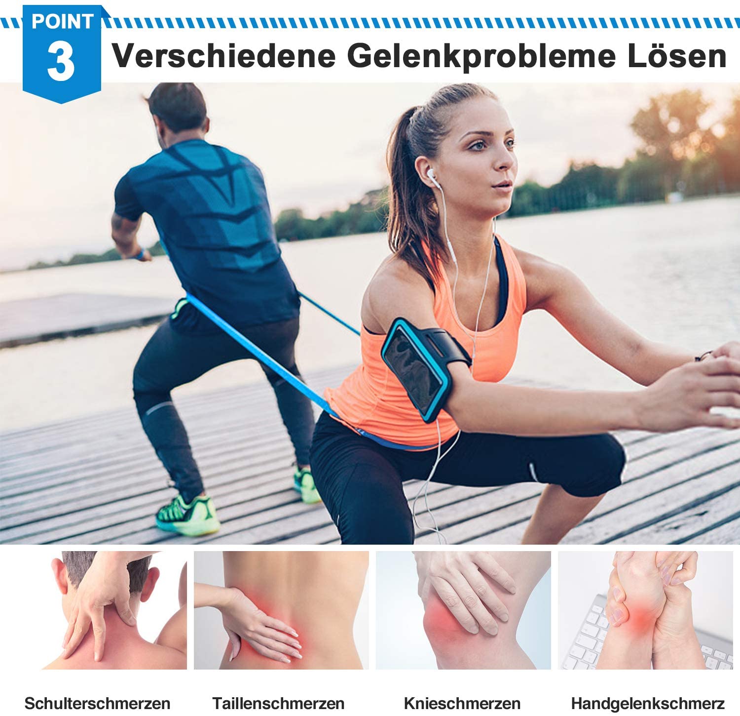 Elastic Fitness Bands 3Pcs Res - Sports Equipment Supplies recension och pris