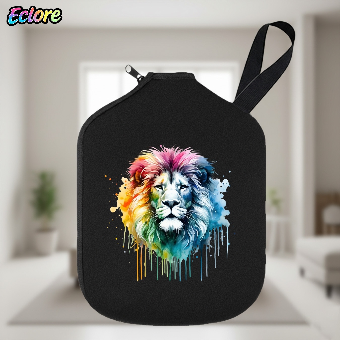 Colorful Watercolor Lion Head  - Pickleball Paddle recension och pris