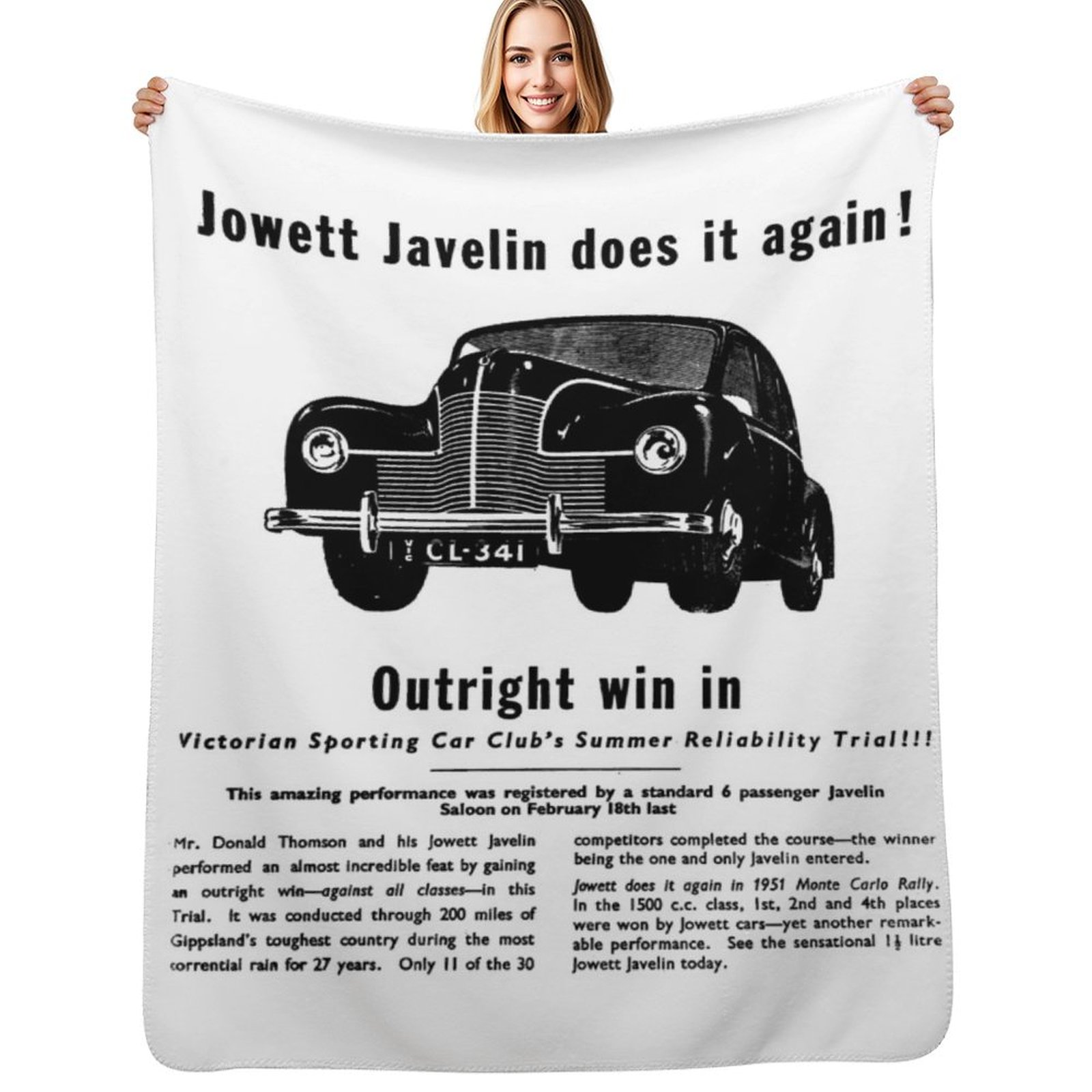 JOWETT JAVELIN Throw Blanket f - Javelin Throwing recension och pris