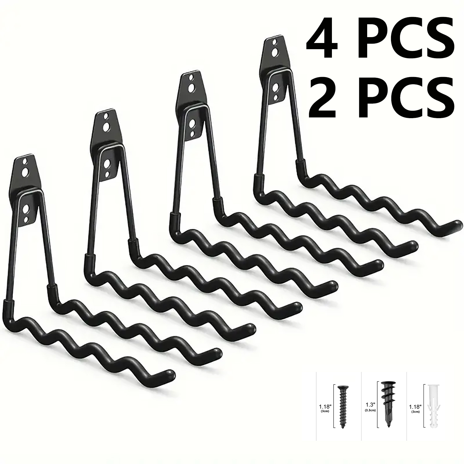 2-Pack/4-Pack Heavy-Duty Metal - Sports Equipment Garage Storage recension och pris