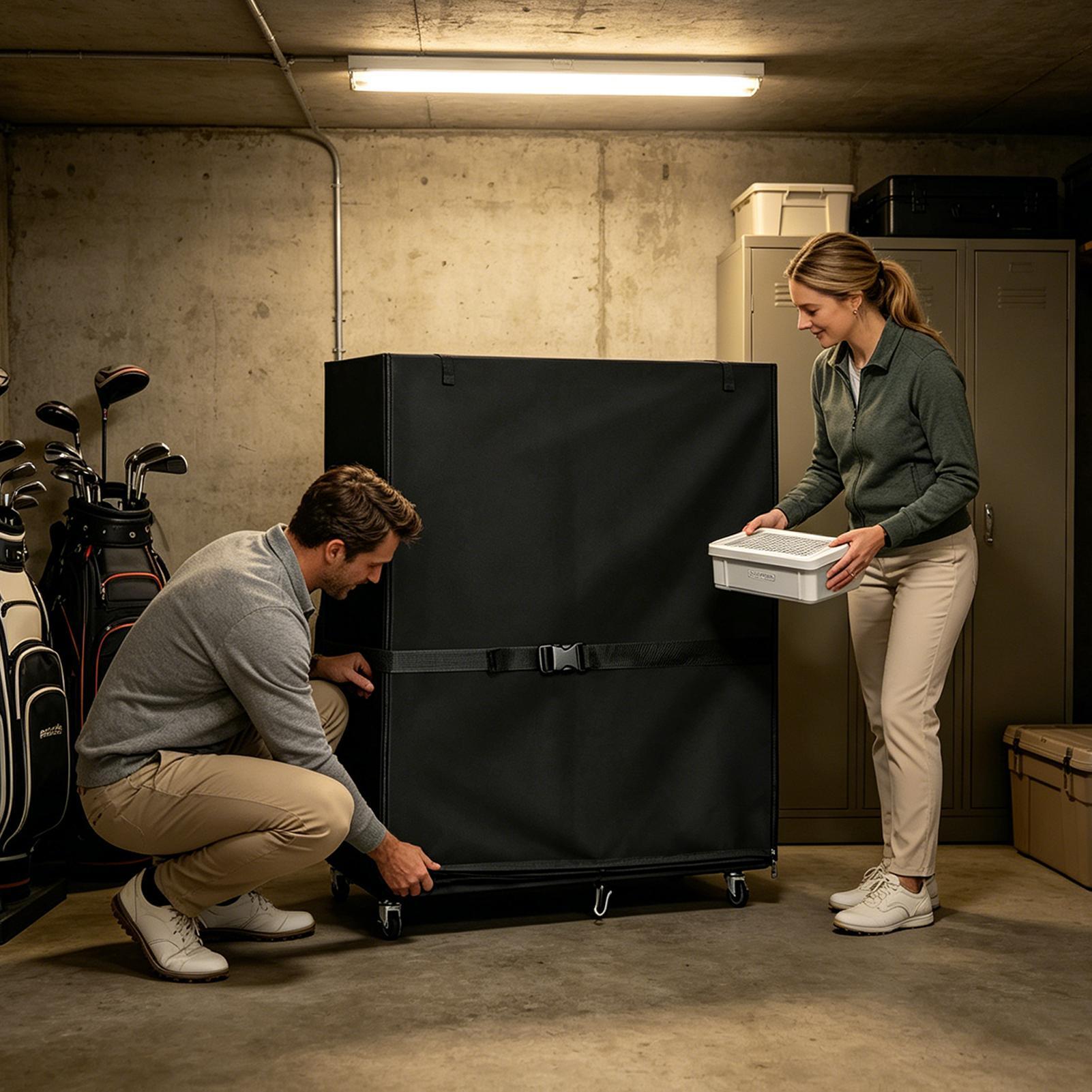 Golf Bag Storage Rack Cover Ox - Sports Equipment Garage Storage recension och pris