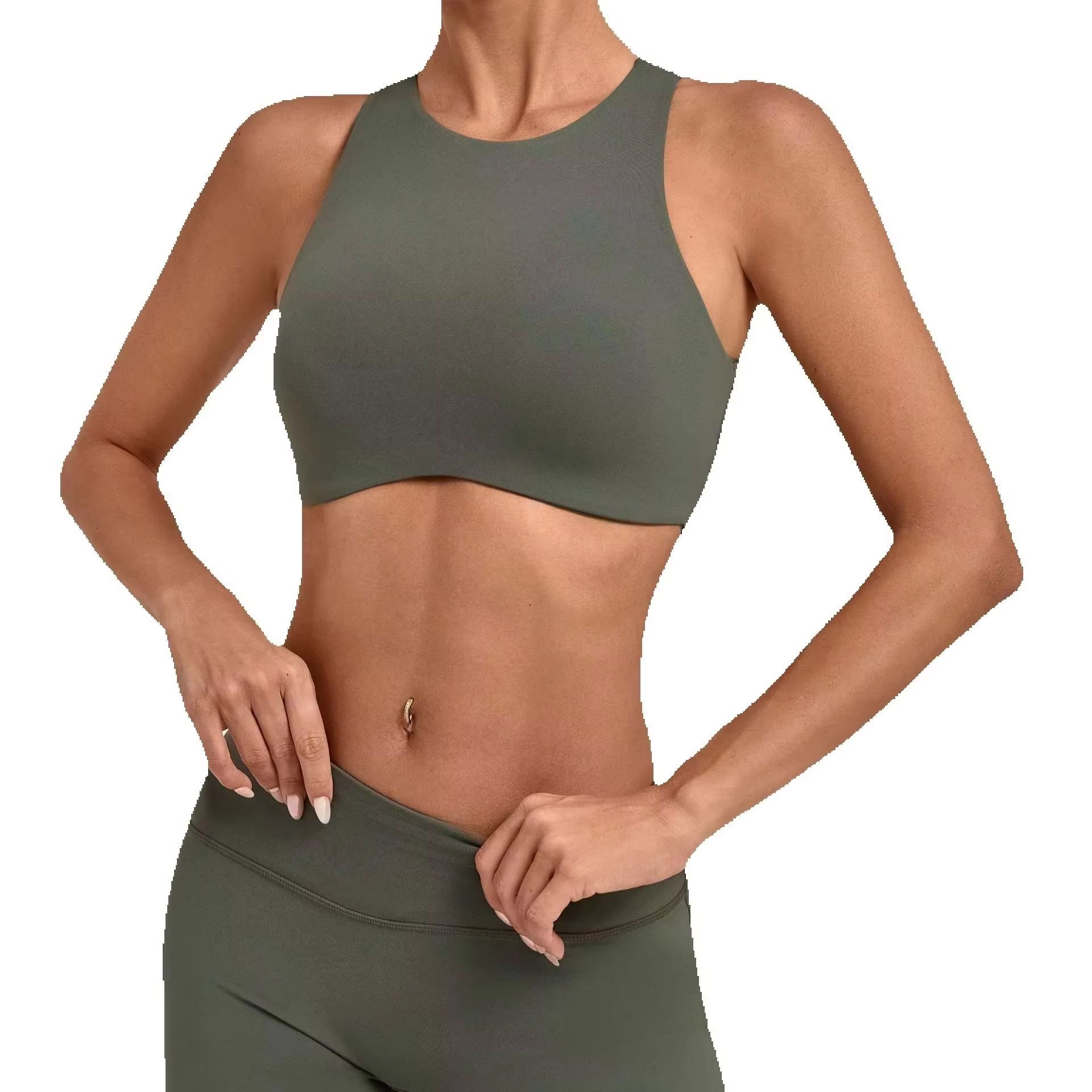 Women High Neck Sports Bra Pad - Sports Equipment Logo recension och pris