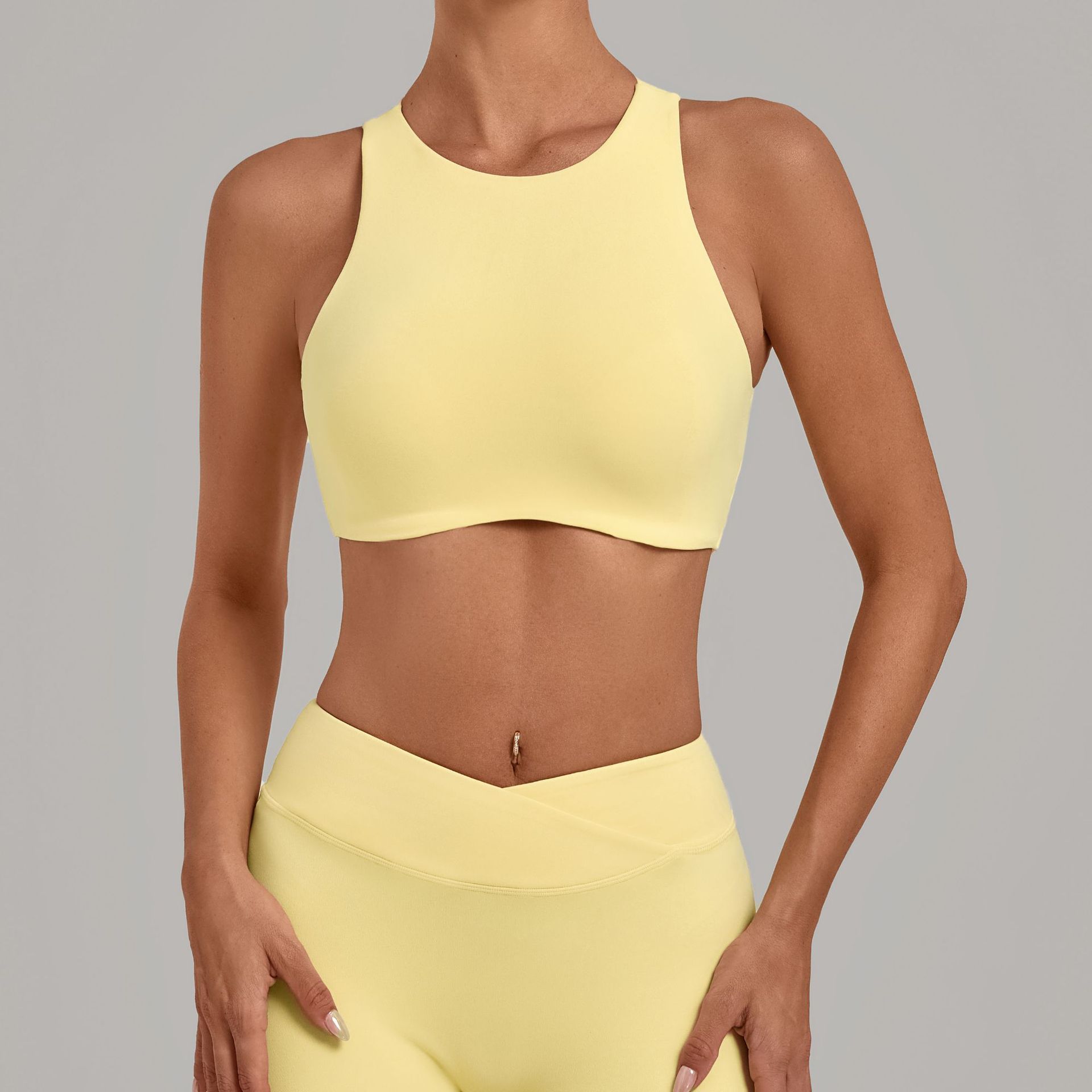 Women High Neck Sports Bra Pad - Sports Equipment Logo recension och pris