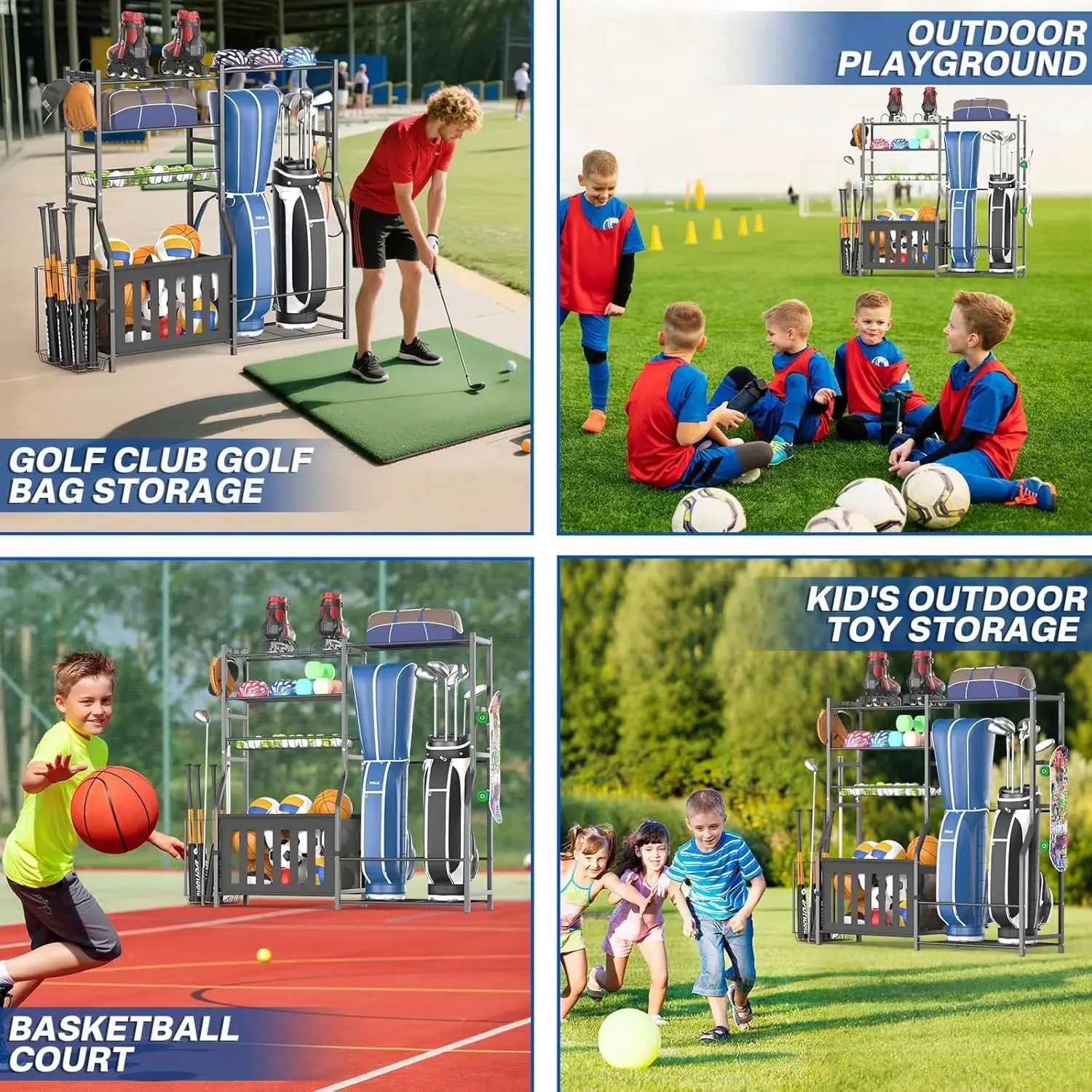 Heavy Duty Garage Sports Equip - Sports Equipment Garage Storage recension och pris
