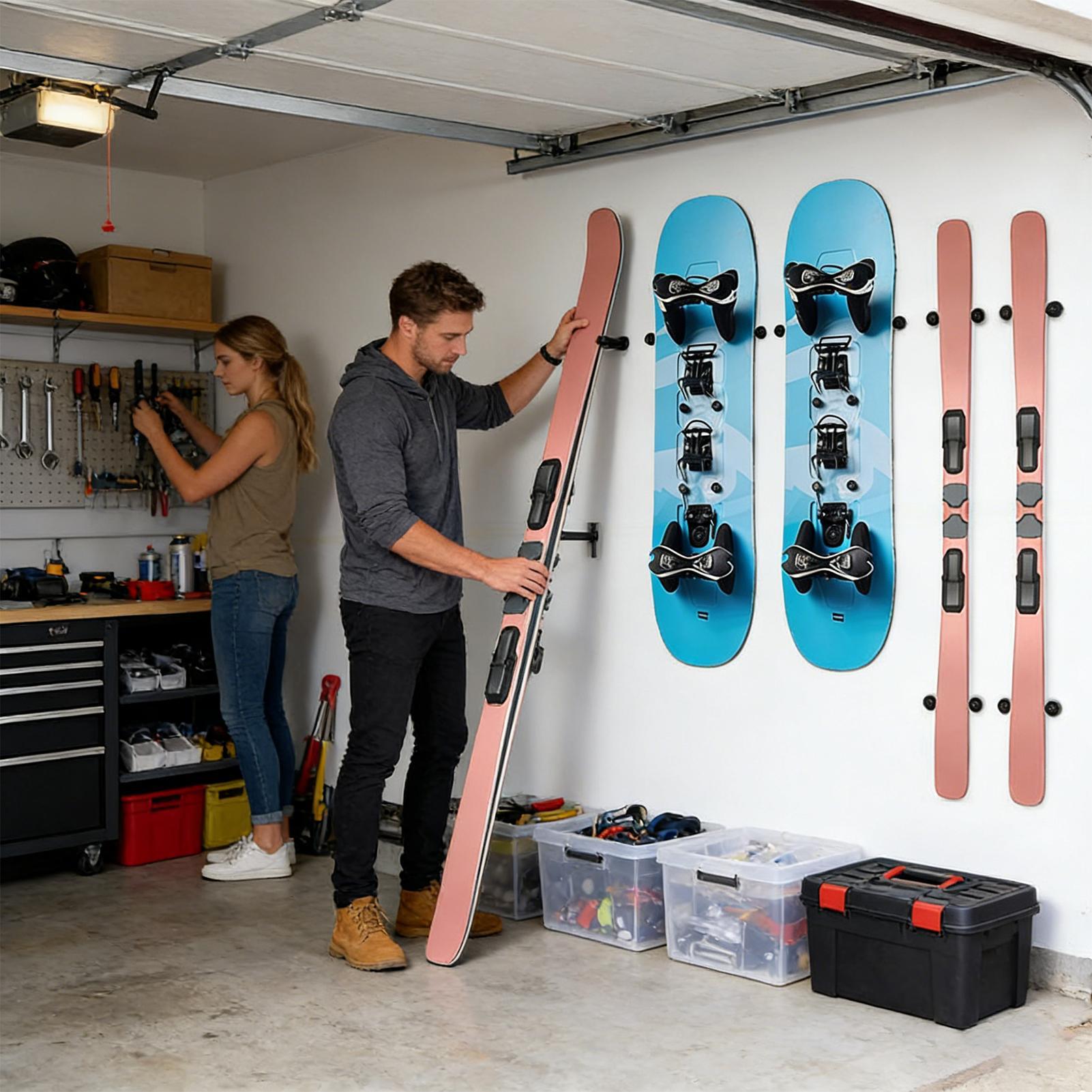 Ski Holders For Wall Vertical  - Sports Equipment Garage Storage recension och pris