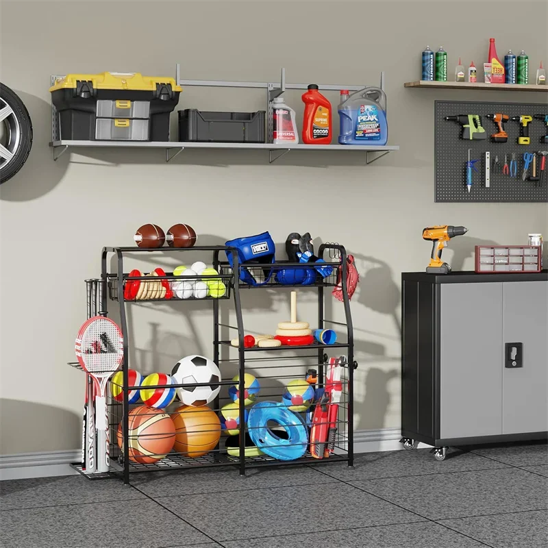 2026 Ball Storage Rack Garage  - Sports Equipment Garage Storage recension och pris