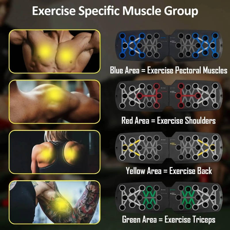 Foldable Push Up Board with Re - Sports Equipment Online recension och pris